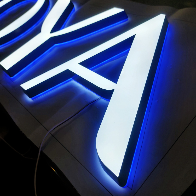 Factory price 3d lighting led letters high quality illuminate custom backlit letter adevetising channel letter