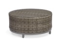 Rattan -Sofa -Sitzgruppe mit Kissen