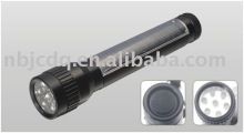 7 Leds aluminum solar led torch