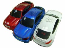 Mini Car Speaker - X6 Car Shape Support FM TF USB with LED Screen Display