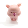 6 pièces / ensemble résine divers Styles dessin animé cochon charmes Kawaii cochon ornement artisanat pour fée jardin bureau décoration bricolage accessoires