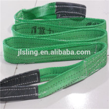 CE&GS green polyester sling webbing sling polyester flat web sling
