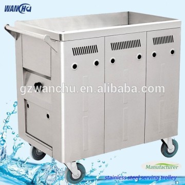 Electric Stainless Steel Hospital Food Cooked Cart/Stainless Steel Food Service Cart/Food Transport Cart