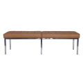 Classic Florence Knoll Leather Bench