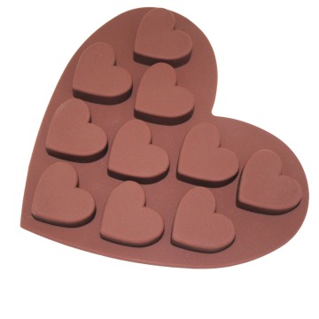 Best selling heart shaped molde de silicone formas de chocolate