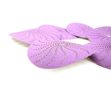 Disques de ponçage d&#39;oxyde de pêche violet sans poussière sans poussière