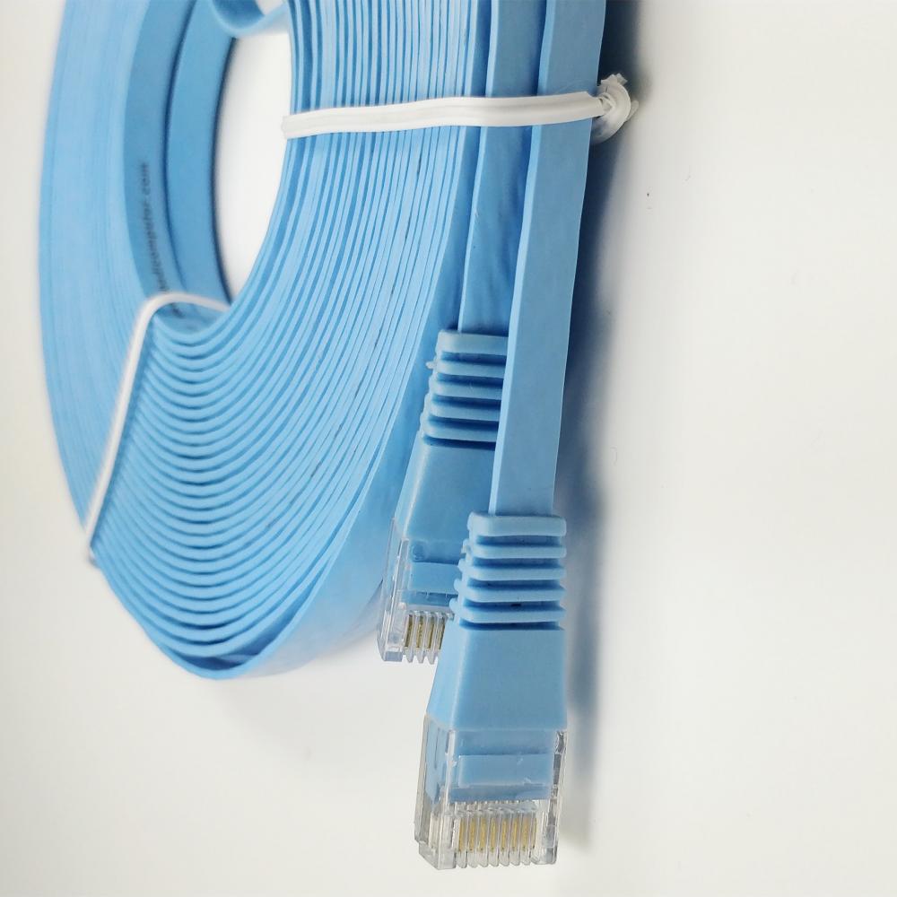 Cordones de conexión Lan delgados y largos de red de Internet Cat6