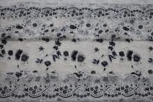 Cotton Polyester Burn Out Lace Fabric