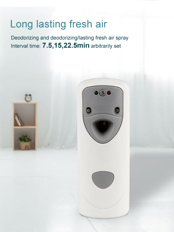 Toilet wall hanging electric pure air freshener dispenser with lcd automatic spray perfume purified air machine