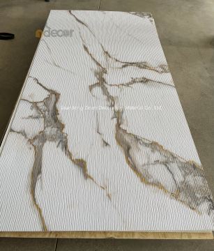 Waterproof Embossed Wall Panel Stylish 3D Texture