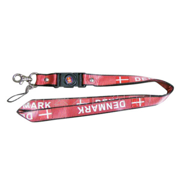 Polyester Lanyard with Satin Lanyard