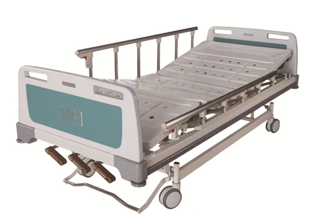 Popular Medical Equirement ABS Hospital Furniture Manual Crank Hospital Bed