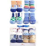 England style 100% cotton print stripe green girl multicolor stripe custom baby socks