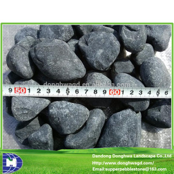 Black pebbles, Black Stone Chips, Black Crushed Stone Size 3-120mm