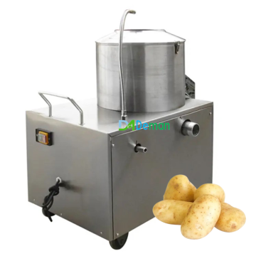 Potato Cassava Washing Peeling Machine | Ginger Taro Cleaning Cutting Machine