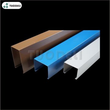 Aluminum U-shaped Baffle Ceiling System