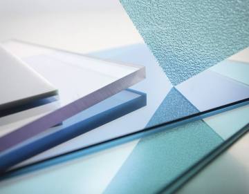 Diamond embossed clear polycarbonate sheet