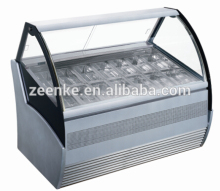 Ice Cream Keep Cooling Showcase/Gelato Display Refrigerated Showcase