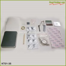 Mini metal tin disaster survival kit