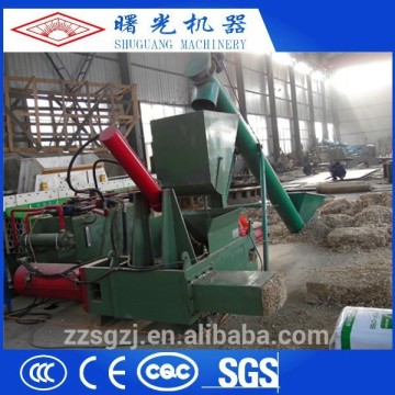 Horizontal type high output wood chip baler machine