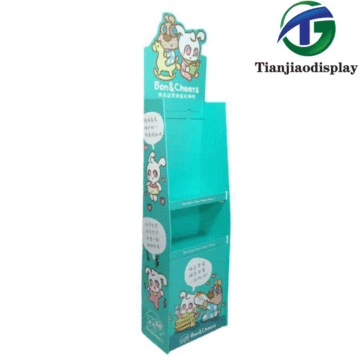 Multi-Functional Paper Display Stand for Retail Products