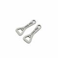 Metallic Bottle Opener letter I Love You Alloy Charms for DIY Craft Ornament Pendants Jewelry Making