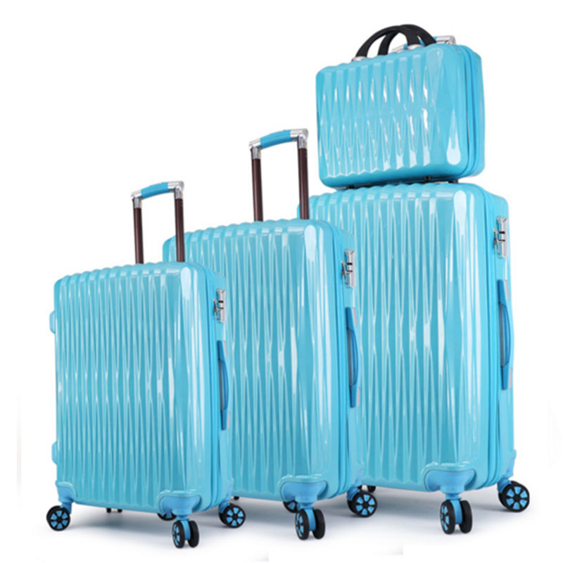 Blue luggage sets