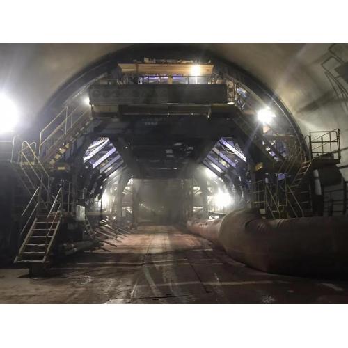 Construção de túneis de túnel de carrinho sem forro de pórtico