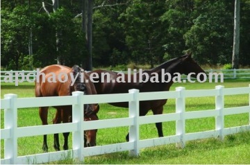 PVC horse fence