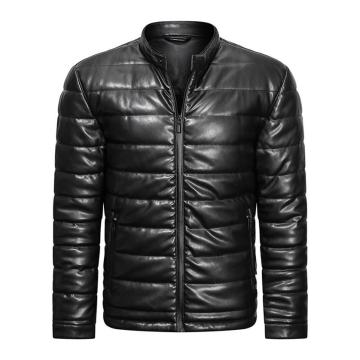 Veste en coton à col roulé noire