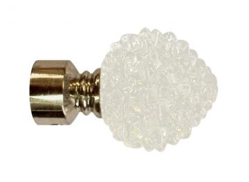 Curtain Rods with pinecone crystal head