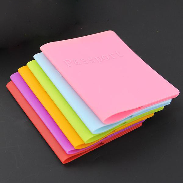 Custom Silicone Passport Cover NWLT10 Cover for Passport Protect Passport Opp Bag, Pvc Box Etc OEM 130*93*5mm 37gram/pcs * /