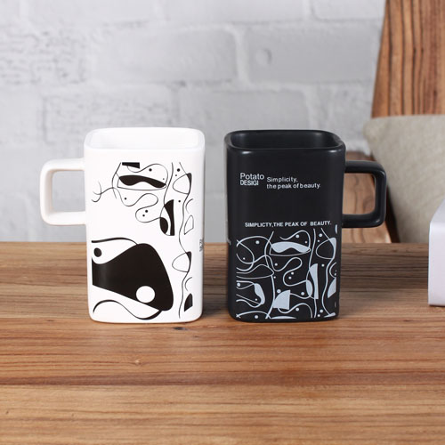 couple square coffee mug