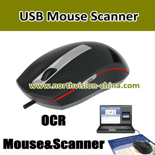 1200dpi Handheld USB Mouse Business Card Scanner