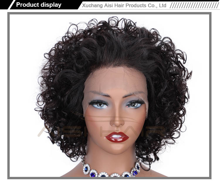 Aisi Hair Brazilian Human Hair Short Pixie Cut Wig Black Lace Front Wig Afro Kinky Curly Lace Front Hair Wigs For Black Women