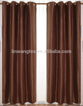 100% polyester cation slub blackout oriental curtain fabric