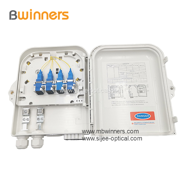 8 Cores Fiber Wall Mount Distribution Panel Box