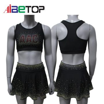 Black Dance Cheerleading Practice Wear
