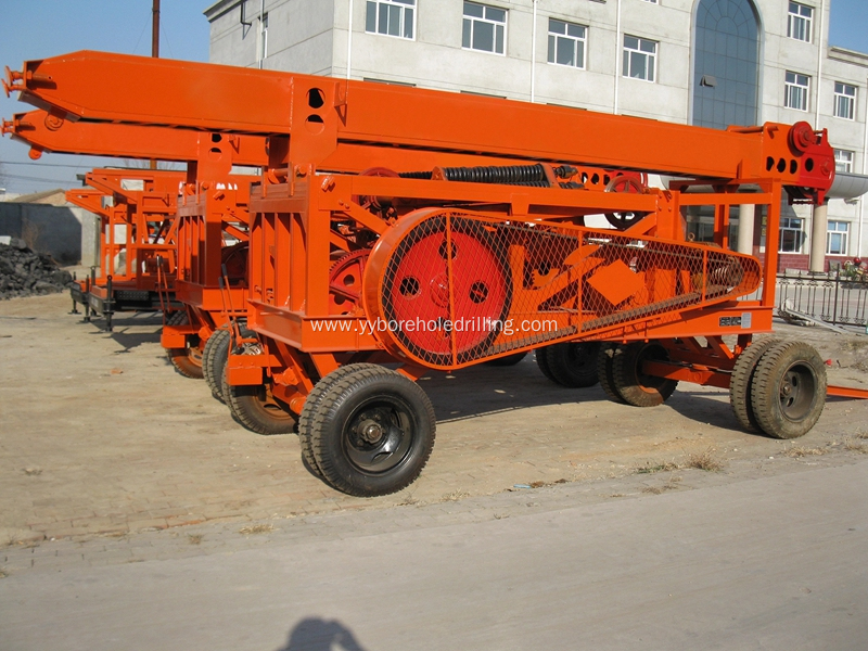 Portable YKCZ Percussion Water Well Drilling Rig