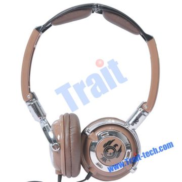 Fashionable and High Quality Hippest Lowrider DJ Headphones with Mic (Coffee)