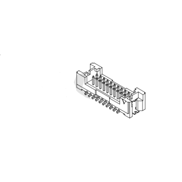 1,25 mm Pitch 180 ° SMT Double Row Wafer AW1252V-SF-2XNP