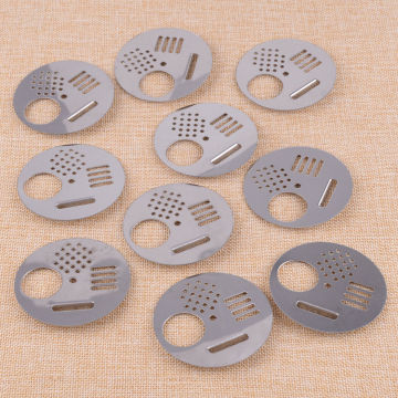 10pcs Stainless Steel Round Hole Bee Hive Nuc Box Entrance Gate Nest Entrance Disc For Beekeeping Equipment Beehive