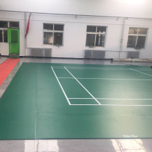 PVC Floor Installation for Gemstone Court Badminton Academy