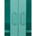 Отдельностоящие металлические шкафы для хранения с полками и дверцами