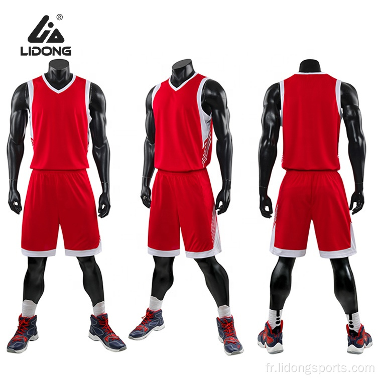 Équipe de conception de haut niveau Blue Basketball Uniforms Basketball Jerseys