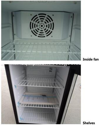 detailed of the ice cream deep freezer