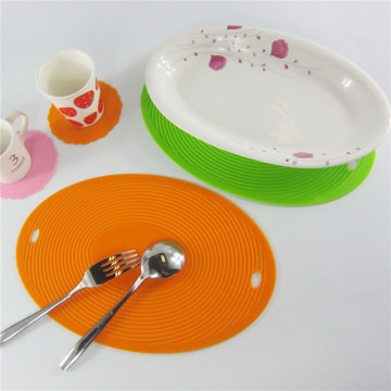 Dish Mat Oval Shape Silicone Table Coaster