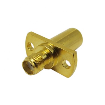SMA rectangular 2 pins panel mount straight connectors