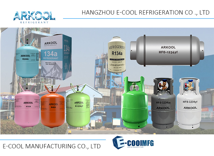 High quality refrigerant gases R134a 13.6KG/1000G/680G/340G