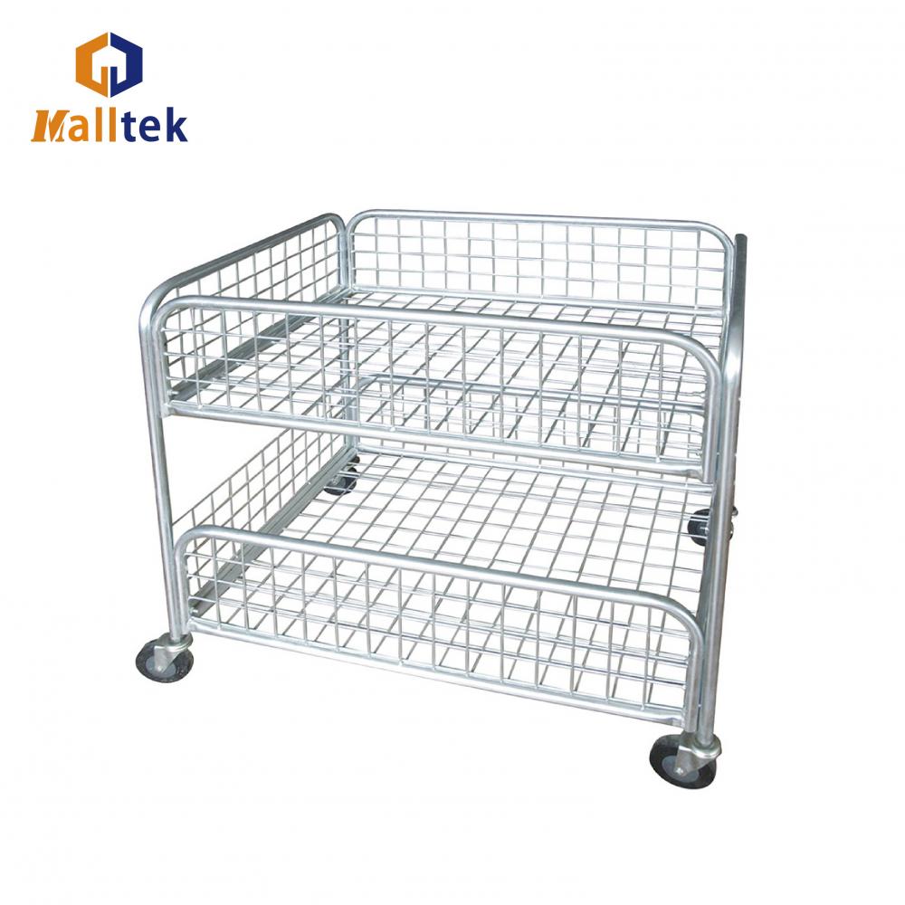 Shopping Mall Discount Mesh Storage Cart Promotion Cage